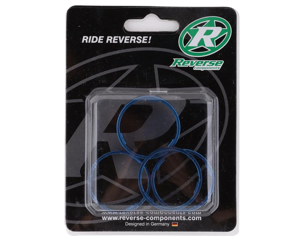 Reverse Components Ultralight Headset Spacer Set (Blue) (4) - view 2
